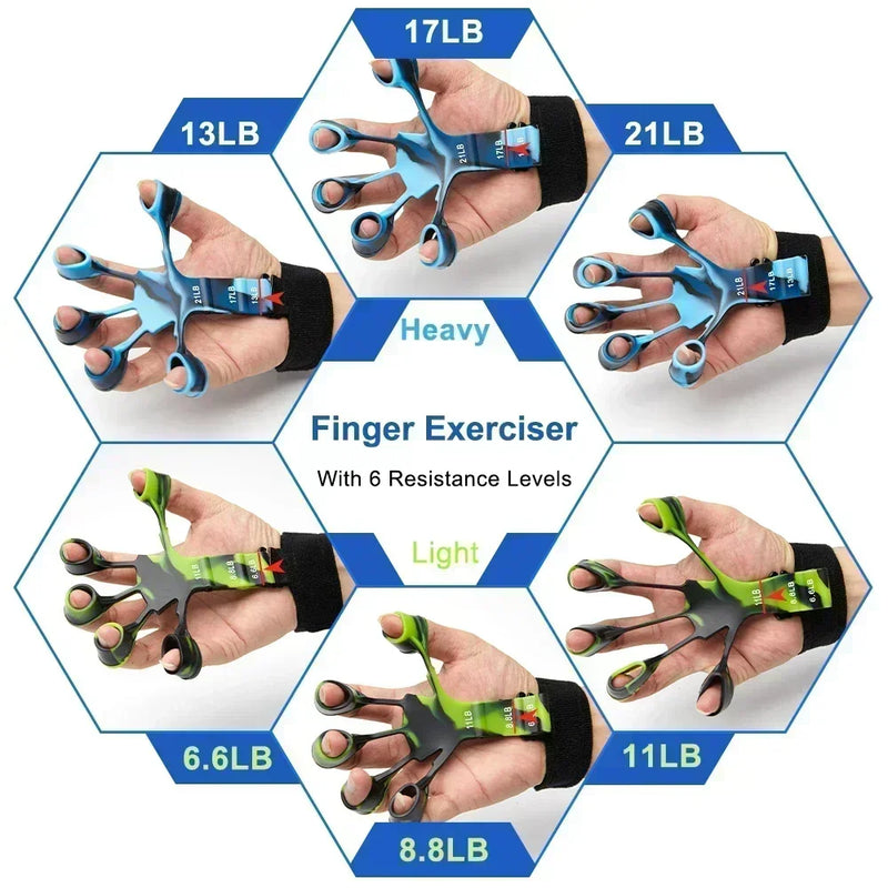 Training & Exercise 6 Resistance Hand Expander Finger Grip Sport Gym Training Accessories Trainning & Exercise Gripster Fitness