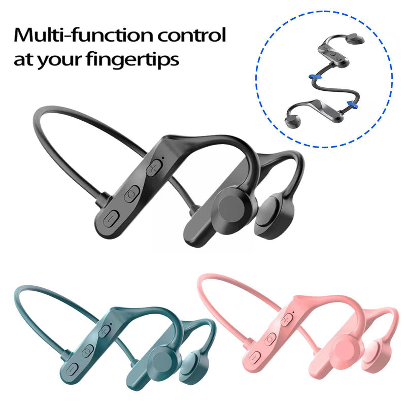 K69 Bluetooth 5.0 Air Conduction Hanging Ear Earphones Waterproof Headphones Wireless Sports Mic Ear Non-ear Hook Stereo Wi Y4s8