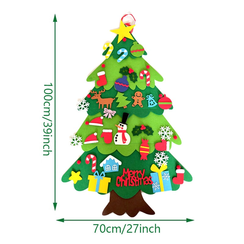 Árvore de Natal de Feltro Montessori