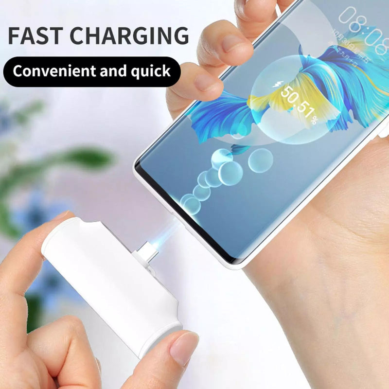 2023New Pocket emergency capsule power bank fast charge large capacity 5000mAh power bank