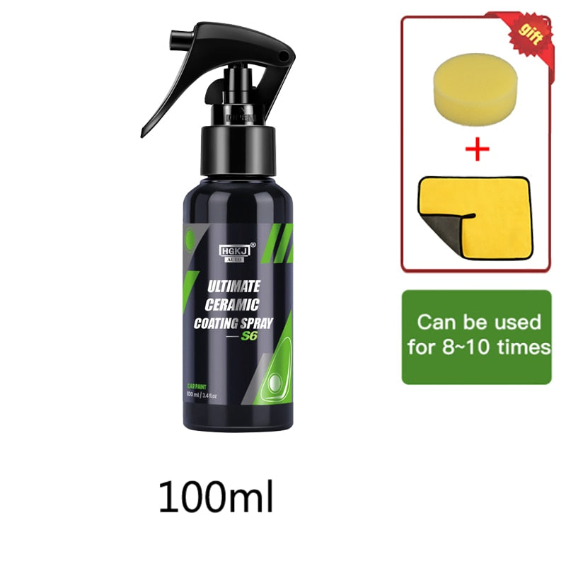 HFFFF-S6 Ceramic Coating for Cars Paint Mirror Shine Crystal Wax Spray Nano Hydrophobic Anti-fouling Auto Detailing Car Cleaning