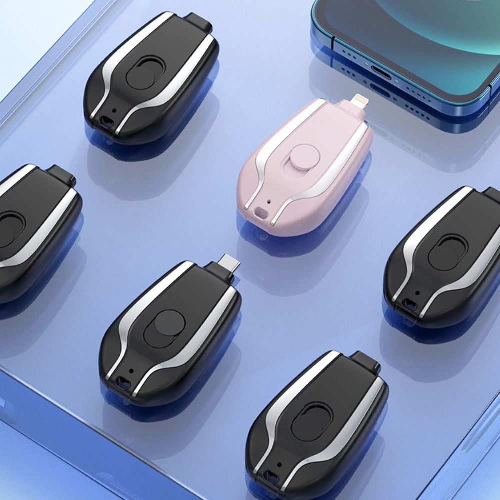1500mAh Portable Mini Power Bank Keychain Charging Powerbank Mobile Phone Spare External Battery For Iphone Android Smartphone
