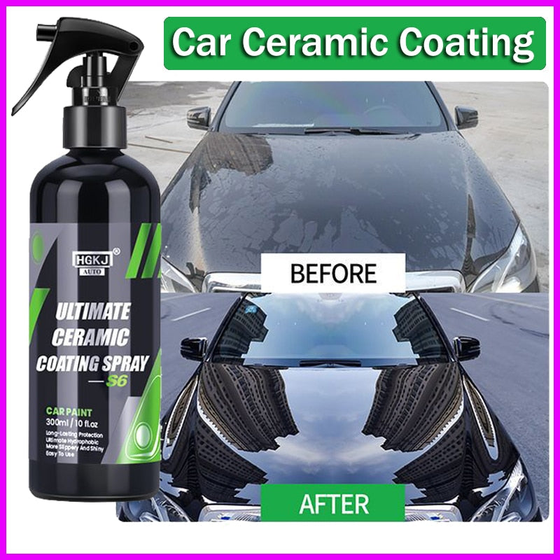 HFFFF-S6 Ceramic Coating for Cars Paint Mirror Shine Crystal Wax Spray Nano Hydrophobic Anti-fouling Auto Detailing Car Cleaning